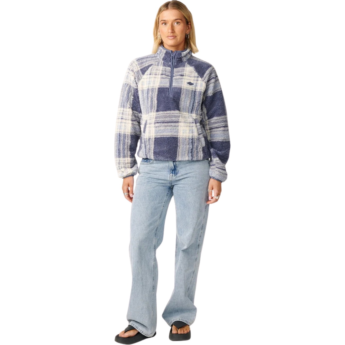 Rip Curl Da Donna Paraiso 1/4 Zip Polar Fleece 0EUWFL - Navy